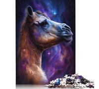 500 Piece Jigsaw Puzzles for Adults Galaxy Camel Space Jigsaw Puzzles DIY Wooden Jigsaws Toys Home Decoration 500pcs (52x38cm)