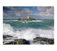 500 Piece Jigsaw Puzzles for Adults Gifts-Beacon,waves,stones 52x38cm
