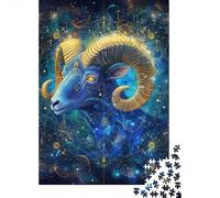 500 Piece Jigsaw Puzzles for Adults Goat Glow Jigsaw Puzzles for Adults, Wooden Puzzles Educational Stress Relief Toy Puzzle 500pcs (52x38cm)