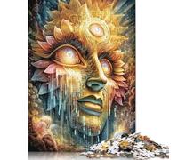 500 Piece Jigsaw Puzzles for Adults Golden Divine Vision Jigsaw Puzzles for Adults, Wooden Puzzles Educational Stress Relief Toy Puzzle 500pcs (52x38cm)