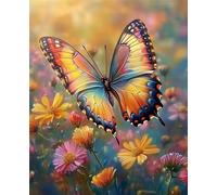 500 Piece Jigsaw Puzzles for Adults, Impossible Hard Difficult Challenging jigsaw puzzle 500 pieces adult Puzzles Classic Educational Games 52x38cm,Colorful Butterflies Daisy