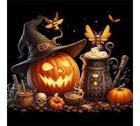 500 Piece Jigsaw Puzzles for Adults, Impossible Hard Difficult Challenging jigsaw puzzle 500 pieces adult Puzzles Classic Educational Games 45x45cm, Pumpkin Midnight