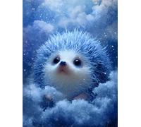 500 Piece Jigsaw Puzzles for Adults, Impossible Hard Difficult Challenging jigsaw puzzle 500 pieces adult Puzzles Classic Educational Games 52x38cm,Cute Fluffy Hedgehog