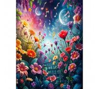 500 Piece Jigsaw Puzzles for Adults, Impossible Hard Difficult Challenging jigsaw puzzle 500 pieces adult Puzzles Classic Educational Games 52x38cm,Moon Note Flower