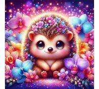500 Piece Jigsaw Puzzles for Adults, Impossible Hard Difficult Challenging jigsaw puzzle 500 pieces adult Puzzles Classic Educational Games 45x45cm, Cute Hedgehog Flower