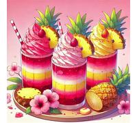 500 Piece Jigsaw Puzzles for Adults, Impossible Hard Difficult Challenging jigsaw puzzle 500 pieces adult Puzzles Classic Educational Games 45x45cm, Tropical Drinks