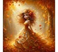 500 Piece Jigsaw Puzzles for Adults, Impossible Hard Difficult Challenging jigsaw puzzle 500 pieces adult Puzzles Classic Educational Games 45x45cm, Princess Falling Leaves