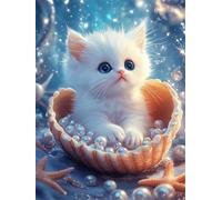 500 Piece Jigsaw Puzzles for Adults, Impossible Hard Difficult Challenging jigsaw puzzle 500 pieces adult Puzzles Classic Educational Games 52x38cm,Shining Pearl Cat