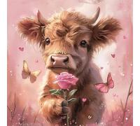 500 Piece Jigsaw Puzzles for Adults, Impossible Hard Difficult Challenging jigsaw puzzle 500 pieces adult Puzzles Classic Educational Games 45x45cm, Rose Cow