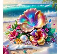 500 Piece Jigsaw Puzzles for Adults, Impossible Hard Difficult Challenging jigsaw puzzle 500 pieces adult Puzzles Classic Educational Games 45x45cm, Tropical Beach Shells
