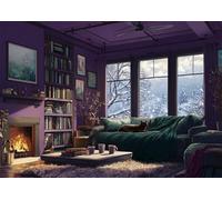 500 Piece Jigsaw Puzzles for Adults, Impossible Hard Difficult Challenging jigsaw puzzle 500 pieces adult Puzzles Classic Educational Games 52x38cm,Cozy Purple Room