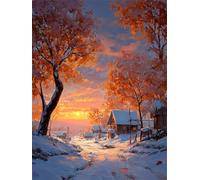 500 Piece Jigsaw Puzzles for Adults, Impossible Hard Difficult Challenging jigsaw puzzle 500 pieces adult Puzzles Classic Educational Games 52x38cm,Snowy Winter Landscape