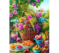 500 Piece Jigsaw Puzzles for Adults, Impossible Hard Difficult Challenging jigsaw puzzle 500 pieces adult Puzzles Classic Educational Games 52x38cm,Spring Garden Fruits