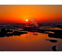 500 Piece Jigsaw Puzzles for Adults - India sunset splash 52x38cm