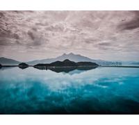 500 Piece Jigsaw Puzzles for Adults Jigsaw Puzzles for Adults - Island fog water 52x38cm