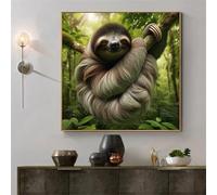 500 Piece Jigsaw Puzzles for Adults Jungle Animal Sloth, 45x45cm Puzzles for adults 500 Pieces, Fun Present & Activity for Home, Jigsaw Puzzle for Birthday