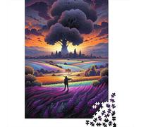 500 Piece Jigsaw Puzzles for Adults - Lavender Fields in Provence, France3 Puzzle - Jigsaws 500 Pieces for Adults - Made Wood 500pcs (52x38cm)