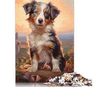 500 Piece Jigsaw Puzzles for Adults Miniature American Shepher Jigsaw Puzzle Children Wooden Puzzles Family Entertainment Toys 500pcs (52x38cm)