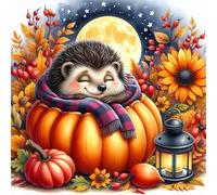 500 Piece Jigsaw Puzzles for Adults Moon Hedgehog Pumpkin, Fun Challenges, Educational Games, Difficult Jigsaw Puzzles for Adults, Puzzle 500 Pieces