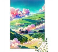 500 Piece Jigsaw Puzzles for Adults Morning Walk Jigsaw Puzzles for Adults, Wooden Puzzles Educational Stress Relief Toy Puzzle 500pcs (52x38cm)