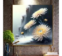 500 Piece Jigsaw Puzzles for Adults Mountain White Flowers, 45x45cm Puzzles for adults 500 Pieces, Fun Present & Activity for Home, Jigsaw Puzzle for Birthday