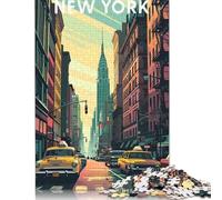 500 Piece Jigsaw Puzzles for Adults - New York City Puzzle - Jigsaws 500 Pieces for Adults - Made Wood 500pcs (52x38cm)