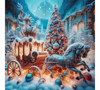 500 Piece Jigsaw Puzzles for Adults Palace Carriage, Impossible Puzzle for adults, Challenging Adult jigsaw puzzles 500 pieces, puzzle Classic Educational Games, Fun Activity for Family