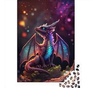 500 Piece Jigsaw Puzzles for Adults Rainbow Dragon Cub Jigsaw Puzzle Adult Wooden Puzzles Family Entertainment Toys 500pcs (52x38cm)
