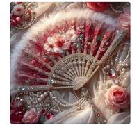 500 Piece Jigsaw Puzzles for Adults Rose Feathers Fan, 45x45cm Puzzles for adults 500 Pieces, Fun Present & Activity for Home, Jigsaw Puzzle for Birthday