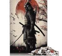 500 Piece Jigsaw Puzzles for Adults Samurai Armored Puzzle for Adults Wood Jigsaw Decompressing Intellectual Educational Toy 500pcs (52x38cm)