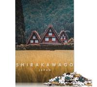500 Piece Jigsaw Puzzles for Adults Shirakawago Unesco Village Jigsaw Puzzle Children Wooden Puzzles Family Entertainment Toys 500pcs (52x38cm)
