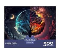 500 Piece Jigsaw Puzzles for Adults Space Fantasy Landscape Jigsaw Puzzle Children Wooden Puzzles Family Entertainment Toys 500pcs (52x38cm)