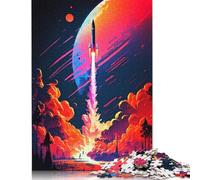 500 Piece Jigsaw Puzzles for Adults Space Journey Jigsaw Puzzle Children Wooden Puzzles Family Entertainment Toys 500pcs (52x38cm)