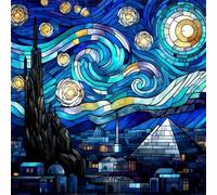 500 Piece Jigsaw Puzzles for Adults Starry Night City, Fun Challenges, Educational Games, Difficult Jigsaw Puzzles for Adults, Puzzle 500 Pieces