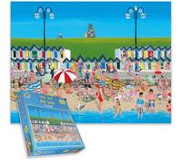 500 Piece Jigsaw Puzzles For Adults - Sun, Sea and Sand By Trai Hiscock Made In The UK | 100% Recycled Puzzle Board | 50cm X 38cm, Jigsaw Puzzles For Adults, Teens And Kids