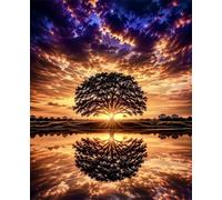 500 Piece Jigsaw Puzzles for Adults, Tree of Life Reflection 20.5x15 inch, Challenging Brain Teaser Puzzle, Premium Cardboard Hobby Gift for Adults & Seniors