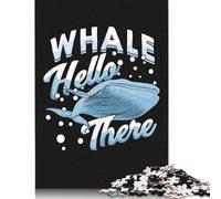 500 Piece Jigsaw Puzzles for Adults Whale Hello There Jigsaw Puzzle Children Wooden Puzzles Family Entertainment Toys 500pcs (52x38cm)