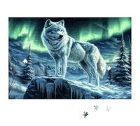 500 Piece Jigsaw Puzzles for Adults White Wolf On Snowy Cliff Adult Jigsaw Family Fun Activity 500 Puzzle Challenging Adult Jigsaws Puzzles Puzzle Gifts Home Decoration