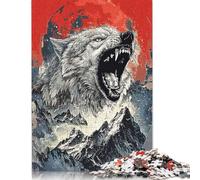 500 Piece Jigsaw Puzzles for Adults | Wolf Wild Nature Puzzles | Puzzles 500 Pieces for Adults Gifts 500pcs (52x38cm)