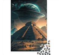 500 Piece Jigsaw Puzzles Game Egyptian Pyramids Wooden Puzzles Educational Game Challenge Toy As A 500pcs (52x38cm)