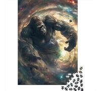 500 Piece Jigsaw Puzzles Game Galaxy Gorilla Wooden Puzzles Educational Game Challenge Toy As A 500pcs (52x38cm)