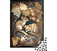 500 Piece Jigsaw Puzzles Game Mouse Mice Art Wooden Puzzles Educational Game Challenge Toy As A 500pcs (52x38cm)