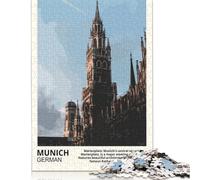500 Piece Jigsaw Puzzles Game Munich Marienplatz Wooden Puzzles Educational Game Challenge Toy As A 500pcs (52x38cm)