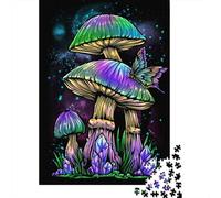 500 Piece Jigsaw Puzzles Game Space Magic Mushroom Wooden Puzzles Educational Game Challenge Toy As A 500pcs (52x38cm)