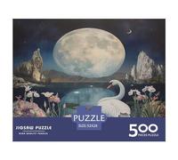 500 Piece Jigsaw Puzzles Game Swan Lake Wooden Puzzles Educational Game Challenge Toy As A 500pcs (52x38cm)