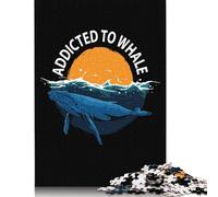 500 Piece Jigsaw Puzzles Game Whale Marine Sea Gift Idea Wooden Puzzles Educational Game Challenge Toy As A 500pcs (52x38cm)