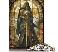 500 Piece Jigsaw Puzzles Golden Paladin Knight Wooden Puzzles Educational Toys 500pcs (52x38cm)