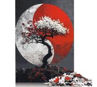 500 Piece Jigsaw Puzzles Harmony in Sakura Bloom Puzzle for Adults Woodenboard Puzzles Interesting Stress Reduction Jigsaw Puzzles 500pcs (52x38cm)