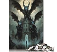 500 Piece Jigsaw Puzzles Haunted Castle Wooden Puzzles Educational Toys 500pcs (52x38cm)