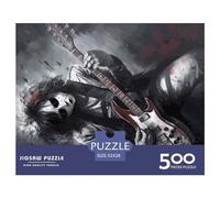 500 Piece Jigsaw Puzzles Heavy Metal Creative Square Wooden Jigsaw Puzzles for Adults 500pcs (52x38cm)